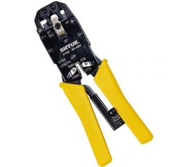 Универсальный кримпер для телефонных и компьютерных разъемов SHTOK 27102 КР-468У 