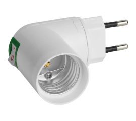 Переходник вилка-Е27 REV с выключателем, белый 24639 8 