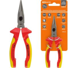 Диэлектрические длинногубцы TDM 160 мм, 1000 В, CR-V, «ЭкспертЭлектрик» SQ1010-0103 