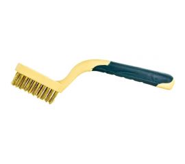 Щетка-мини по металлу ROCKFORCE ручная, в пластиковом корпусе с прорезиненной рукояткой RF-34012839 