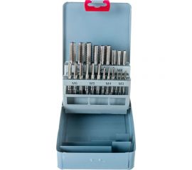 Набор из 7 комплектов 3-х штучных метчиков М3-М12 Р6М5 в мет. коробке 21 позиция 01121 CNIC 66905 