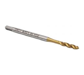 Машинно-ручной метчик TORNERI М 3x0.5, HSSE, 6H DIN371 TiN, с винтовой канавкой, для глухих отверстий 