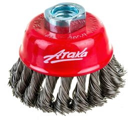 Щетка чашеобразная витая (80 мм; M14) АТАКА 34725 