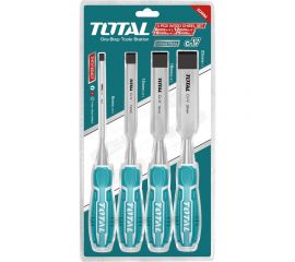 Набор стамесок по дереву 4 шт. TOTAL THT41K0401 