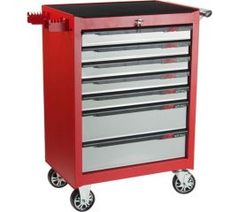 Тележка инструментальная (7 секций, красная, на колесах) JTC 3931C 