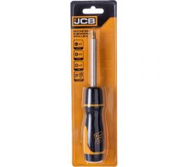 Реверсивная отвертка с битами JCB 7 предметов JSD025 