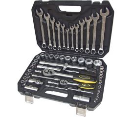 Набор инструмента ЭВРИКА 1*4""&1*2"", DR, 6-гранный, 61 предмет ER-80061 