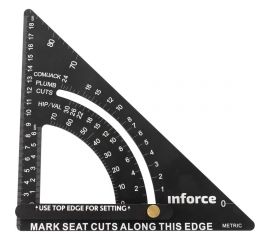 Кровельный угольник Inforce с угломером, 190 мм 06-11-76 