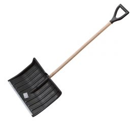Снеговая пластмассовая лопата с деревянным черенком STARTUL 500x390 мм ST9074-3 