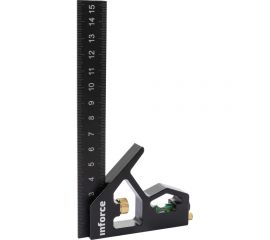 Угольник с уровнем Inforce 150 мм 06-11-77 
