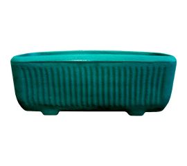 Цветочный горшок Акватек Marmor прямоугольный, зеленый 2-40-2106 