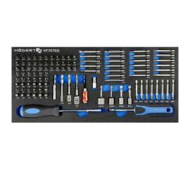 Набор отверток, бит и адаптеров HOEGERT TECHNIK ложемент EVA, 107 шт. HT7G150 