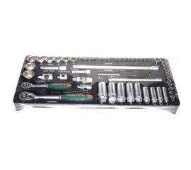 Набор торцевых головок 1/4" и 3/8"DR 57 предметов (ложемент) Jonnesway S04H3157ST (S04H3157SP) 