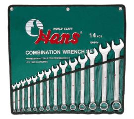 Комплект комбинированных ключей Hans 10-32мм 14 шт 16614M 
