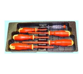 Набор отверток CNIC 6шт 2 шл., 3 кр.+ин.отв. диэл. с маг. нак. 1000В в карт. кор. KDNH005 29915 