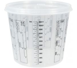 Пластиковая емкость для смешивания красок WOLF 1,4л (200 шт.) 1.4021.1400 