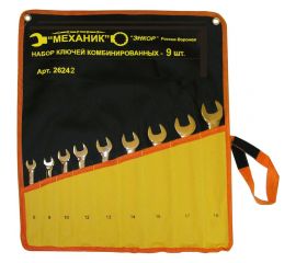 Набор комбинированных ключей 9шт в чехле Энкор 26242 