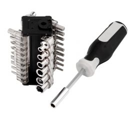 Отвертка с набором бит и головок KRANZ 31 предмет KR-12-4791 