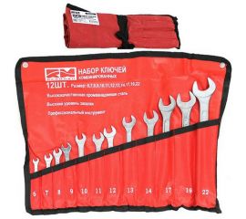 Набор ключей REDMARK комбинированных 12 шт. кт. 6,7,8,9,10,11,12,13,14, 17,19,22 мм в сумке RM2105912 