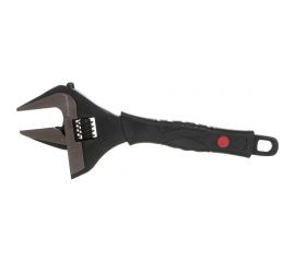 Разводной ключ Ремоколор двухкомпонентная рукоятка, тонкие губки, 250 мм, макс 0-50 мм 43-1-525 