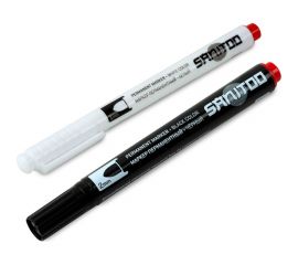 Набор перманентных маркеров Sanitoo черный, белый 3043 