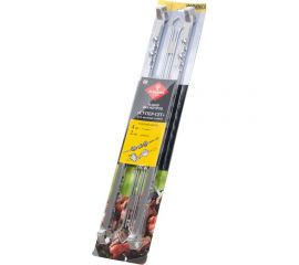 Набор шампуров Forester Супер-СЕТ, для крупных кусков, 4 шампура ""слона"" + 2 двойных RZ-600WUB 