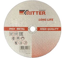 Круг отрезной по металлу и нержавеющей стали LongLife HQ (230х1.6х22.2 мм) RITTER PS50230162 