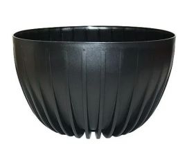 Пластиковый горшок с вкладкой liveingreen МИСКА СИГМА черный, диаметр 30 см, 7.9 л СИ вкМ30-75 