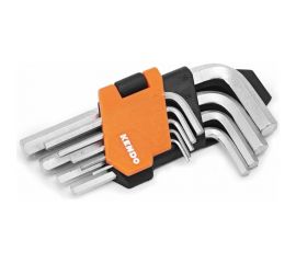 Набор шестигранных ключей KENDO с шаром, 9 шт, с удлиненной ручкой 20733 