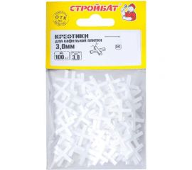 Крестик для кафельной плитки (100 шт; 3 мм) Стройбат 1479 