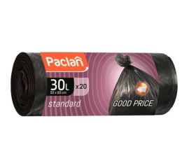 Мешки для мусора Paclan STANDART 30 л, 50х60 см, 20 шт. ПНД чер. 42000283 