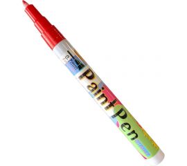 Маркер-краска Flysea по металлу с тонким наконечником Paint Marker FS-177, 0.7 мм, красный FS-177-red 