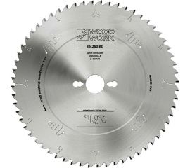 Диск пильный для торцовочных станков (260x30x2.4 мм, Z=60, 15ATB) WOODWORK 35.260.60 