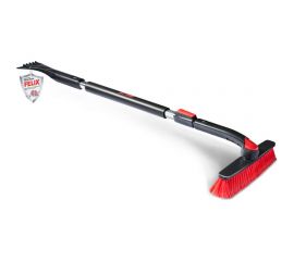 Телескопическая щетка для снега FELIX поворотная со скребком, 100-138 см 410060017 