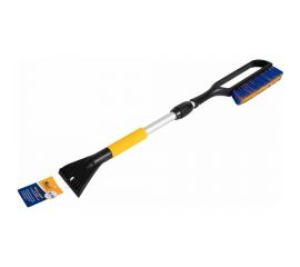 Зимняя щетка со скребком KRAFT телескопическая ручка (78-100 см), сине-сиреневая щетина KT 830075 