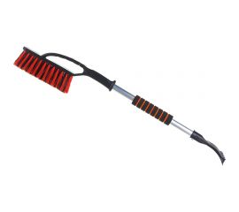 Щетка для снега со скребком ГЛАВДОР GL-889, 75 см, поролоновая ручка, оранжевая 57290 