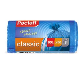 Мешки для мусора синие CLASSIC (50 шт; 60х80 см; 60 л; ПНД) Paclan 42213213 