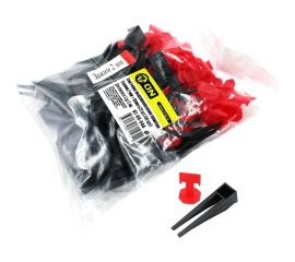 Система выравнивания плитки зажим 2 мм + клин, 40 шт/40 шт On 02-08-044 