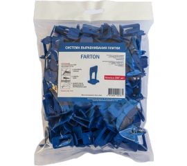 Система выравнивания плитки Клипса 200 шт, 1 мм Farton 100010 