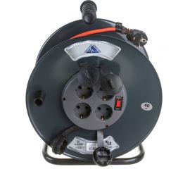 Удлинитель Партнер-Электро ProfiLine 4гн. с/з ПВС 3х1,5 16A 40м IP 44 UP116C-440GR 