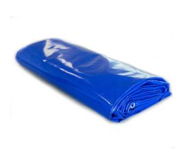 Строительный полог ПВХ, МТ1 500, 10х6 м, на люверсах с шагом 0.5 м, синий RUSтент СПП500106 