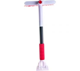 Щетка от снега со скребком с распушенной щетиной с поворотным механизмом SKYWAY S07801018 