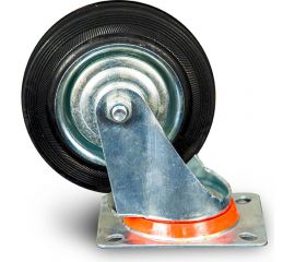 Колесо поворотное резиновое MW120 160 мм TOR 1022085 