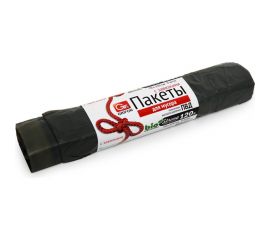 Пакеты для мусора с завязками 120 л, 5 шт в рулоне, 3 шт в упаковке GRIFON 101-018_3 