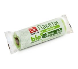 Пакеты для мусора 60 л, 15 шт в рулоне, 3 шт в упаковке GRIFON 100-060_3 