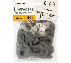 Подковы для плитки 50 шт, 2 мм 3D Krestiki 00-00001815 