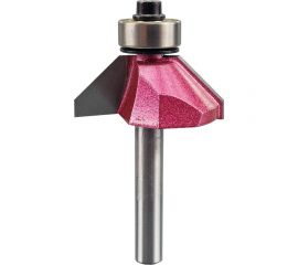 Фреза для снятия фаски 45 градусов (30.96x12.5x55 мм; Z2; хв-к 6 мм; нижний подшипник) PROCUT 306621P 