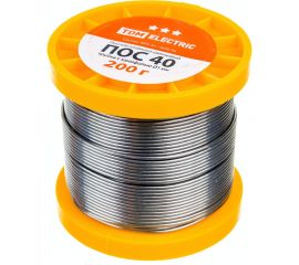 Припой ПОС 40 трубка с канифолью серия Алмаз (1 мм, 200 г, ГОСТ 21931-76, катушка) TDM SQ1025-0323 