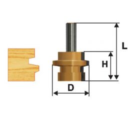 Фреза комбинированная универсальная 30,5х26 мм, хвостовик 12 мм Энкор 46505 