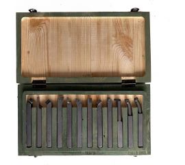 Набор токарных резцов по металлу 12 шт, 8x8 мм ООО ПЕТРО-ИНСТРУМЕНТ НРМ003x7397472 X7397472 